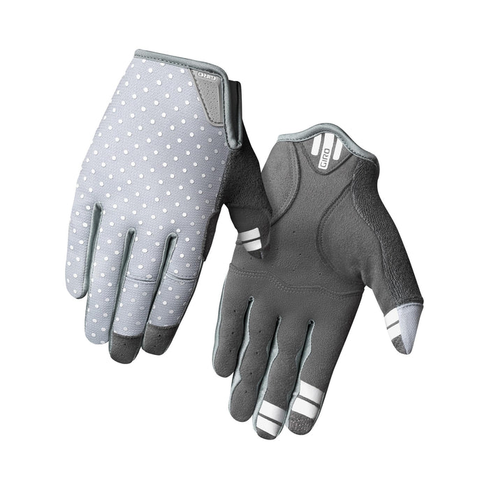 Giro La Dnd Womens Bicycle Gloves Sharkskin/White Dot Small