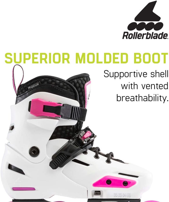 Rollerblade Apex G White/Pink 2-5