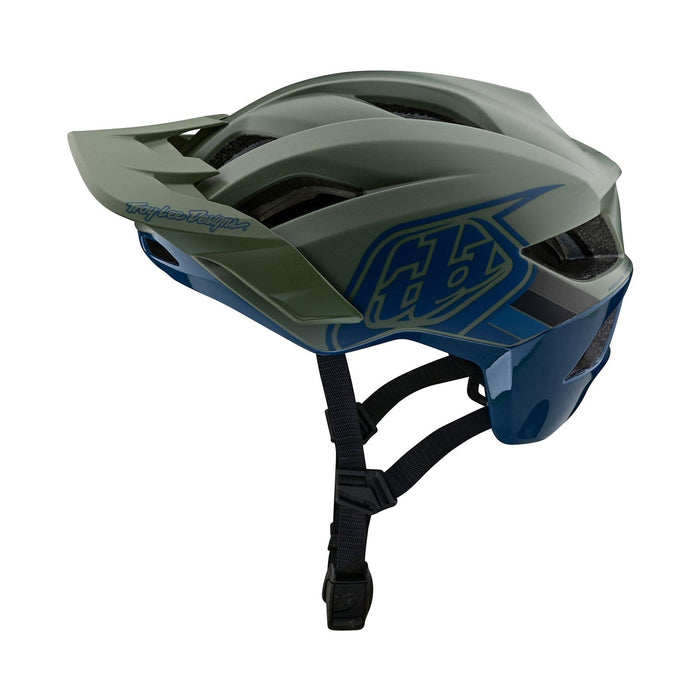 Troy Lee Designs Flowline Se Helmet W/Mips Badge Olive/Indigo Medium/Large