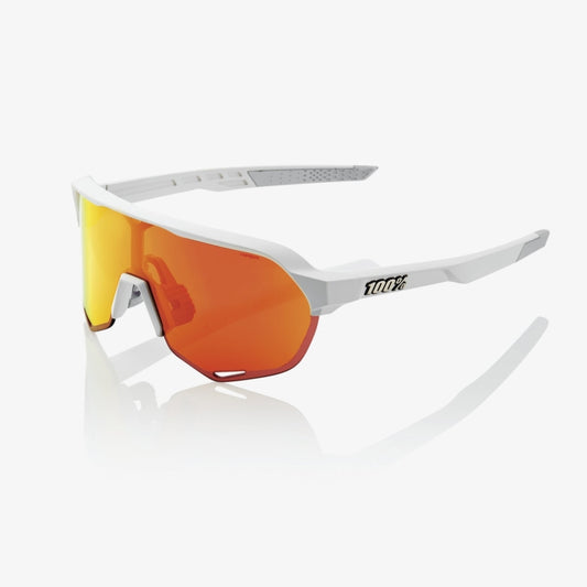 Ride 100 S2 Soft Tact Off White - HiPER Red Multilayer Mirror Lens