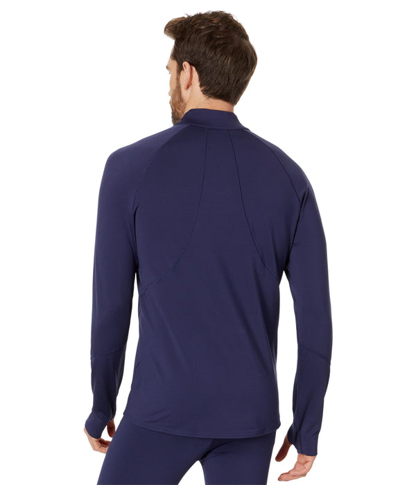 Hot Chillys Micro-Elite Chamois Zone Zip-T Mens Navy/Navy X-Large