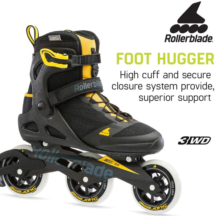 Rollerblade Macroblade 100 3Wd Black/Saffron Yellow 11