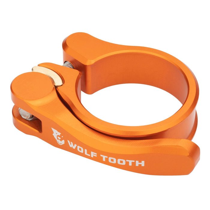 Wolf Tooth Seatpost Clamp 28.6Mm Quick Release Orange