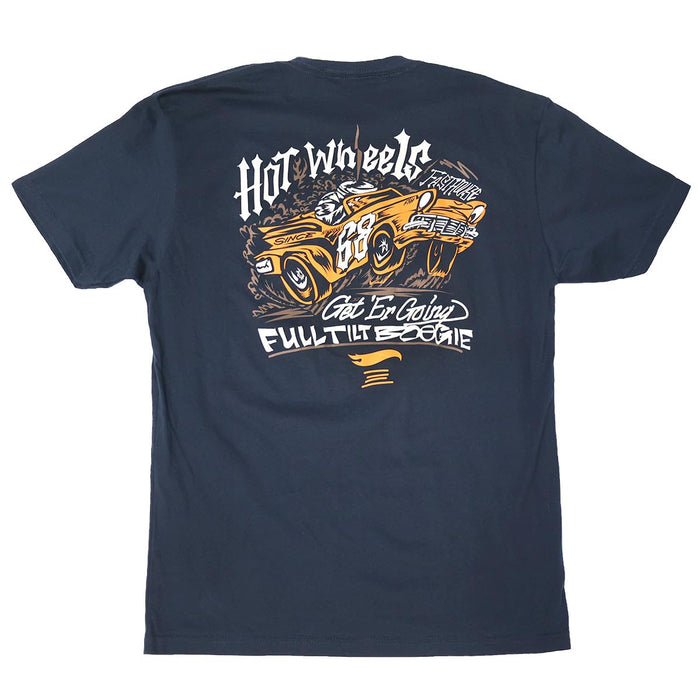 Fasthouse Hot Wheels Full Tilt Midweight SS Tee Navy Small