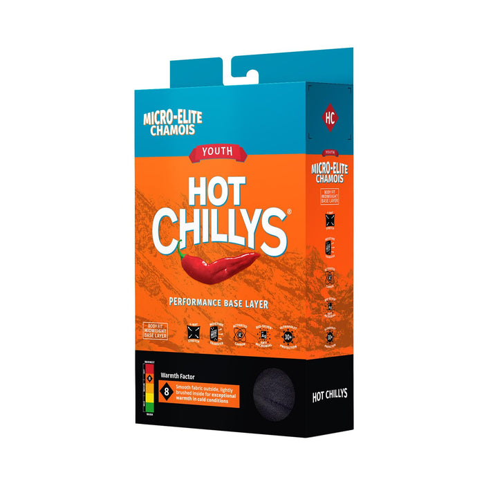 Hot Chillys Micro-Elite Chamois Tight Youth Black Small