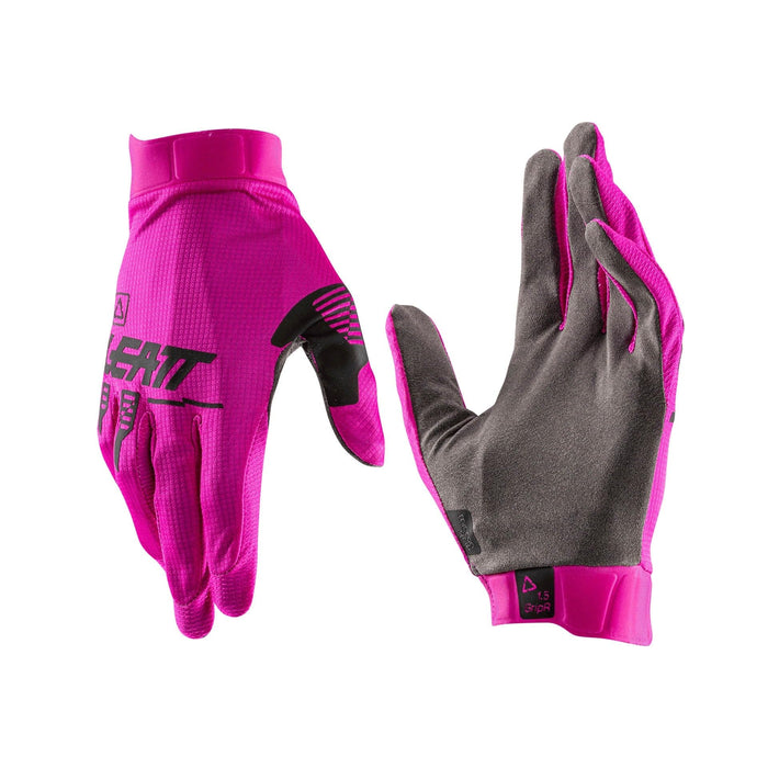 Leatt Gloves Moto 1.5 GripR Black/Grey Motorcycle Gloves