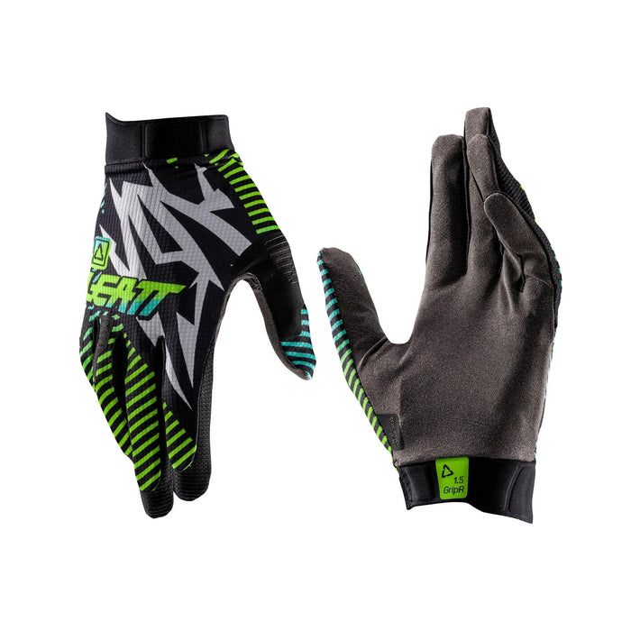 Leatt Gloves Moto 1.5 GripR Black/Grey Motorcycle Gloves