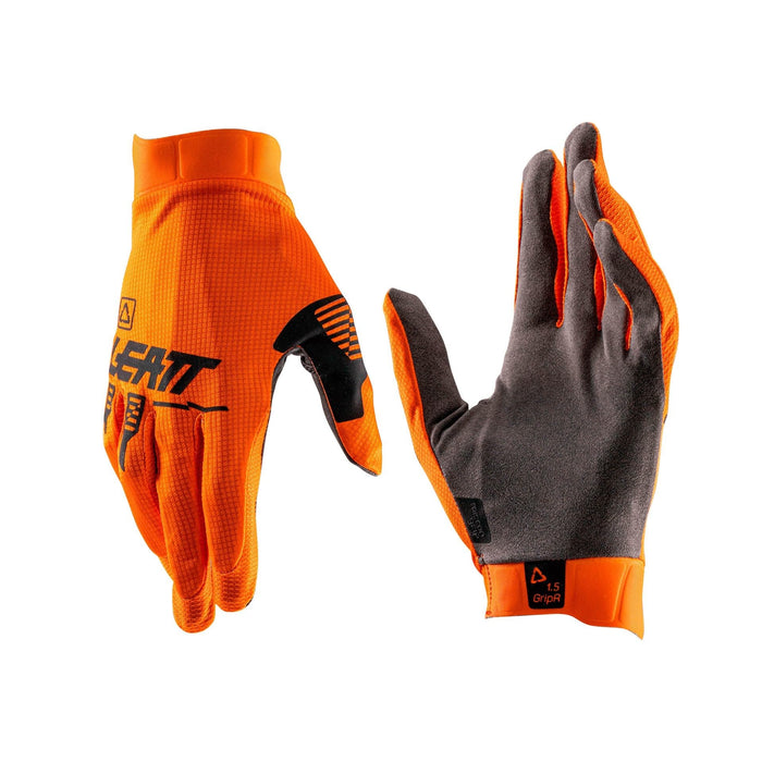 Leatt Gloves Moto 1.5 GripR Black/Grey Motorcycle Gloves