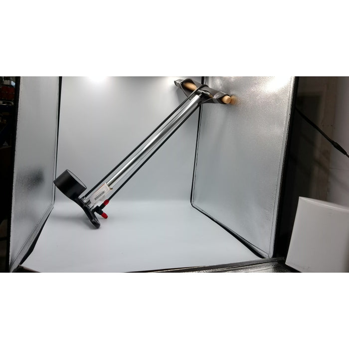 Lezyne Alloy Floor Drive 3.5" Floor Pump Abs-1 Pro Chuck 220Psi Silver - Medium - Open Box (Without Box)