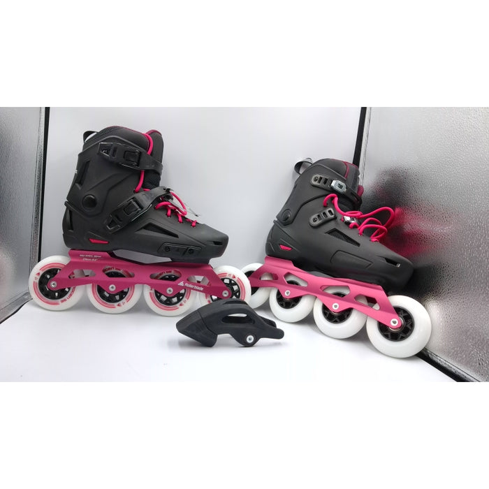 Rollerblade Lightning 90 Womens Black/Sangria 7/7.5 - Open Box - (Without Original Box)