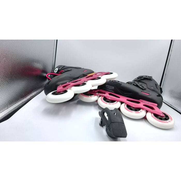 Rollerblade Lightning 90 Womens Black/Sangria 7/7.5 - Open Box - (Without Original Box)
