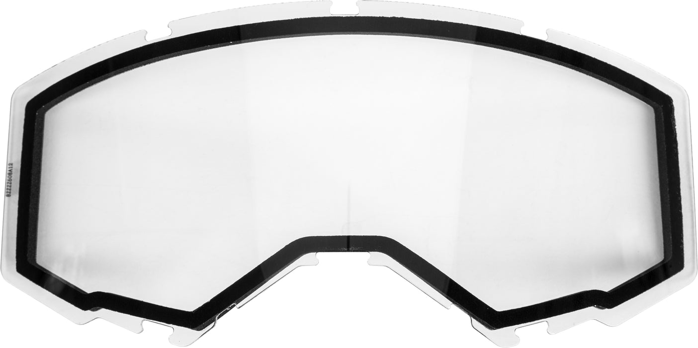 FLY RACING Goggle Dual Lens W/O Vents Motorcycle Eyewear