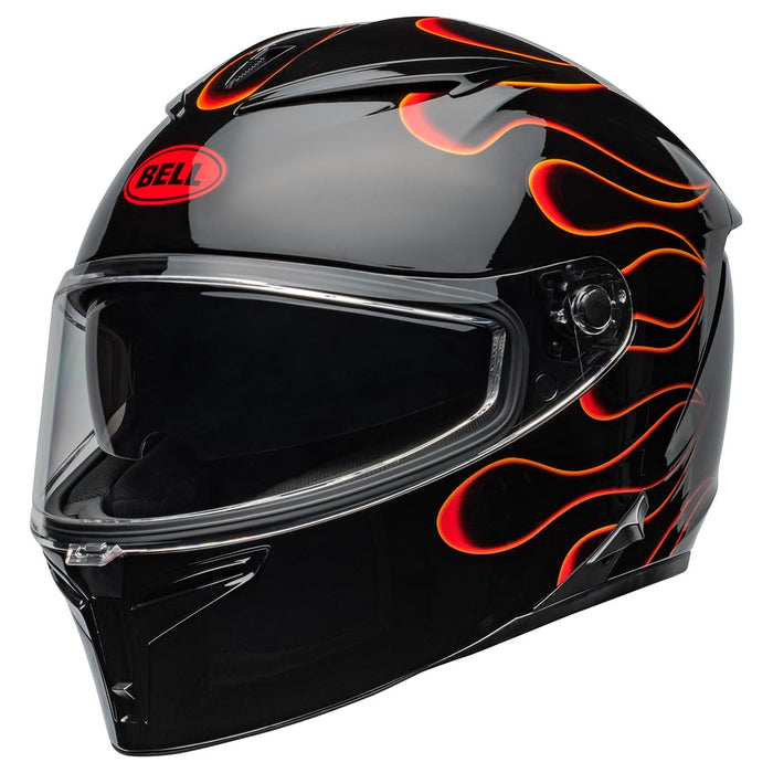 Bell Powersports Lithium Torch Gloss Black/Red Large