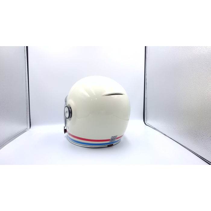 Bell Powersports Bullitt Stripes Gloss Pearl White/Oxblood/Blue Small - Open Box (Without Box)