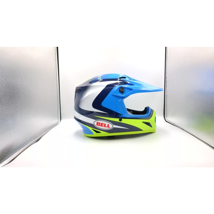 Bell Powersports MX-9 MIPS Blue/Hiviz Yellow Jackal Medium - Open Box (Without Box)