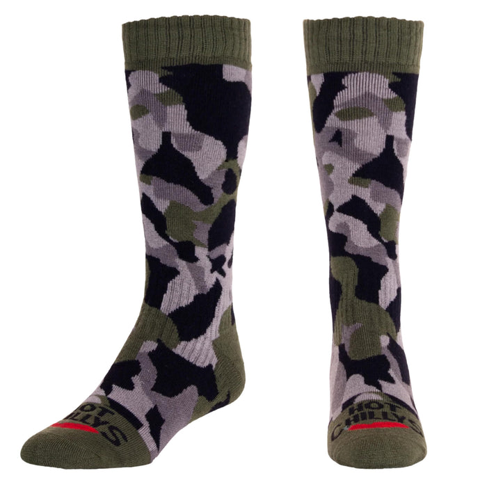 Hot Chillys Texture Camo Mid Vol Sock Snow Socks