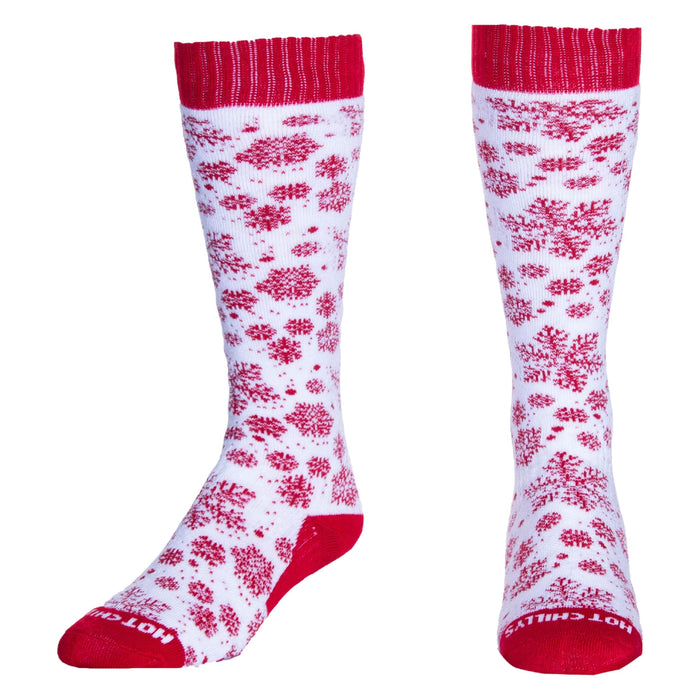 Hot Chillys Fiesta Snowfall Mid Vol Sock Snow Socks