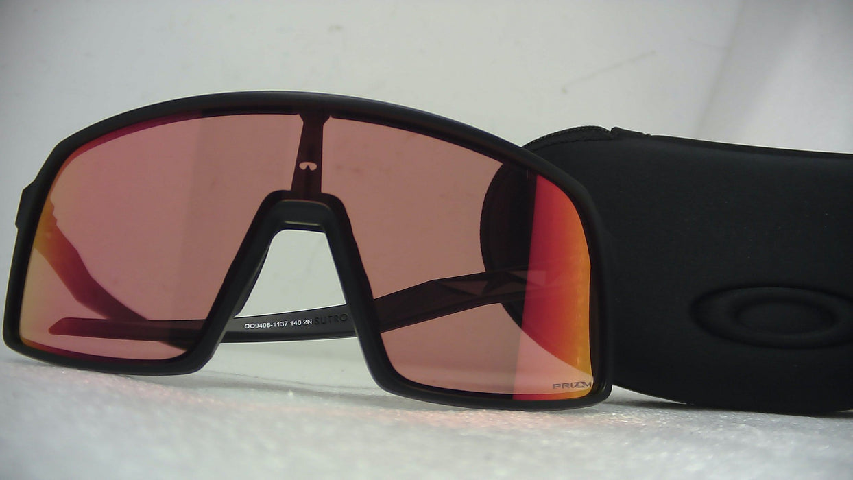 Oakley Sutro Mens Matte Black Prizm Trail Torch - Open Box (Without Box)