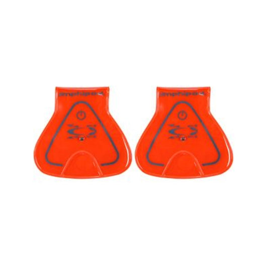 Amphipod Vizlet LED Wearable Magnetic Reflector 2.5" (single) Orange TRIANGLES