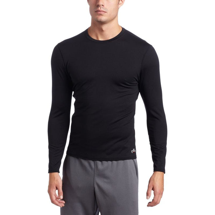 Hot Chillys Mens Micro-Elite Chamois Crewneck Snow Thermal Base Layers