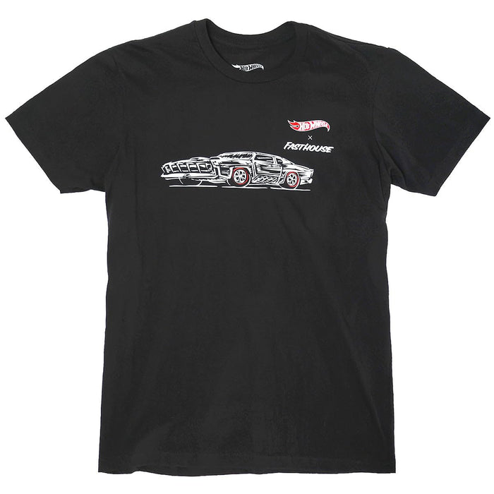 Fasthouse Hot Wheels Redline Midweight SS Tee Black X-Large