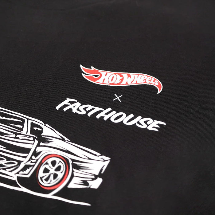 Fasthouse Hot Wheels Redline Midweight SS Tee Black Medium