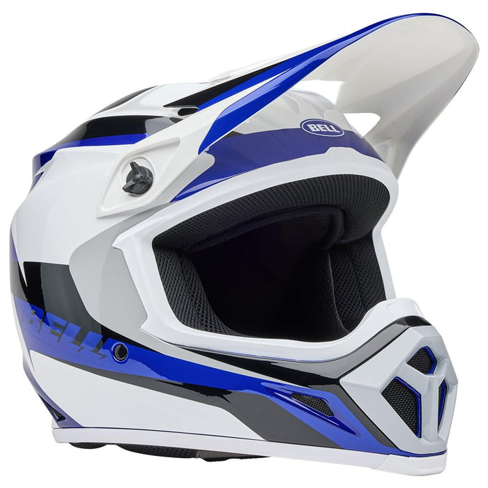 Bell Moto MX-9 MIPS Blue/White Rift Medium