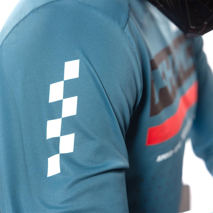 Fasthouse Helix Podium Jersey Red/Black/Teal  Large