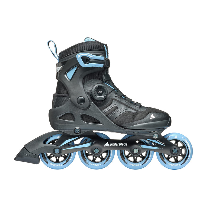 Rollerblade Macroblade 84 Boa Womens Black/Powder Blue 8/8.5