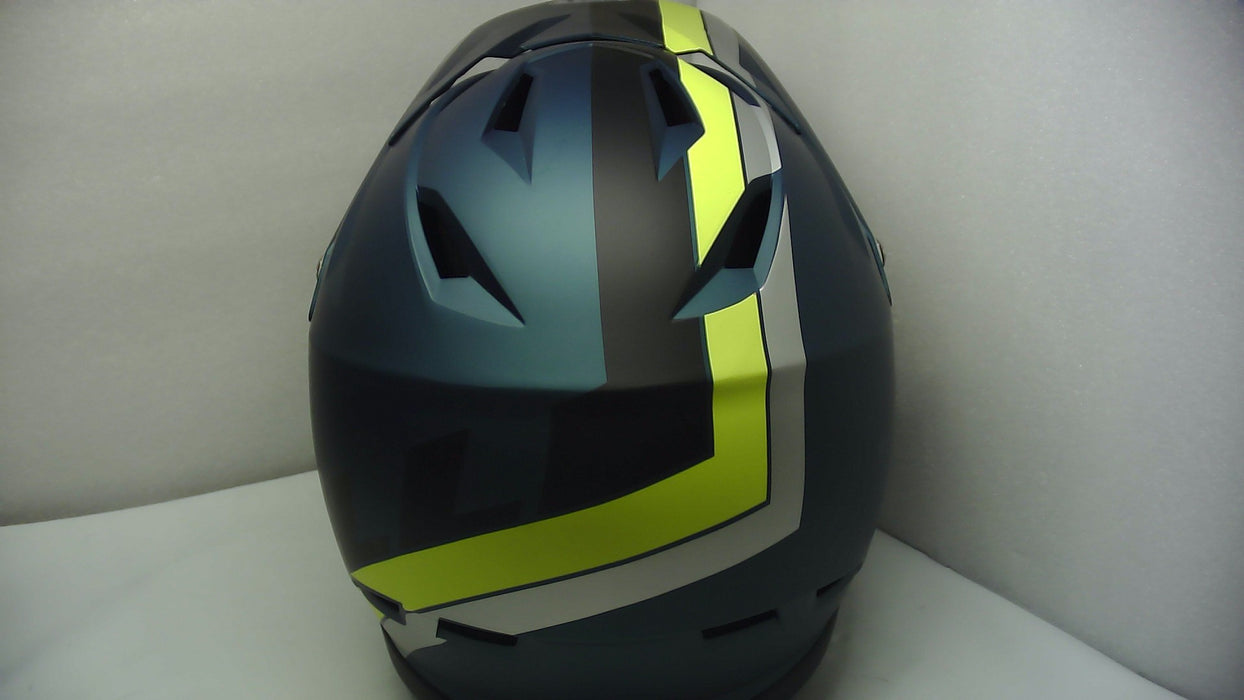 Bell Bike Sanction Helmet Agility Matte Blue/Hi-Viz Medium - Open Box  - (Without Original Box)