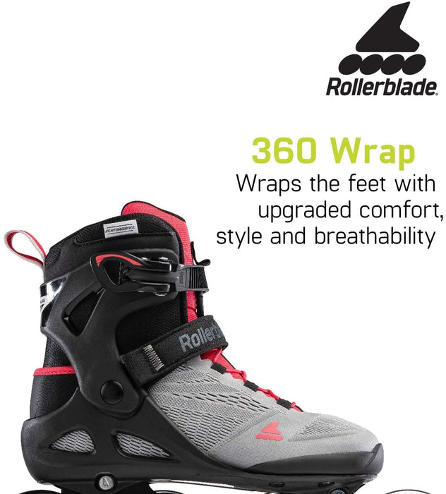 Rollerblade Macroblade 90 Womens Neutral Grey/Paradise Pink 6