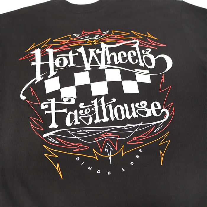 Fasthouse Hot Wheels Striper Midweight SS Tee Black 2X-Large