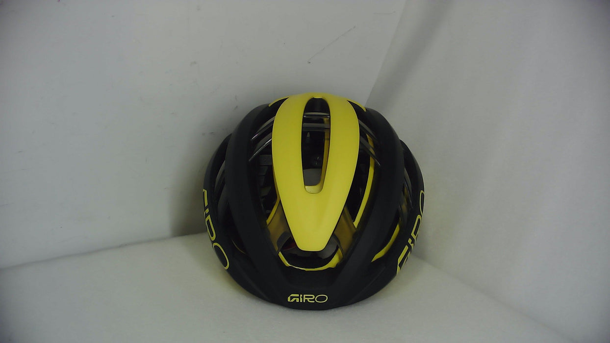 Giro Aries Spherical Bicycle Helmets Matte Black/Matte Yellow LTD Visma Team Small - Open Box (Without Box)