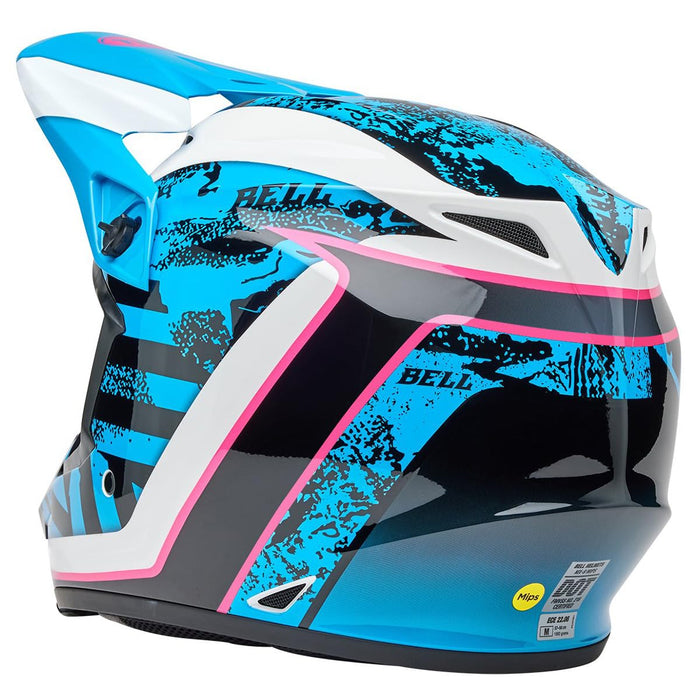 Bell Moto MX-9 MIPS Blue/Pink Breakdance 2X-Large