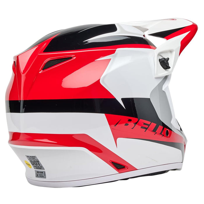 Bell Moto MX-9 MIPS Red/White Rift Large