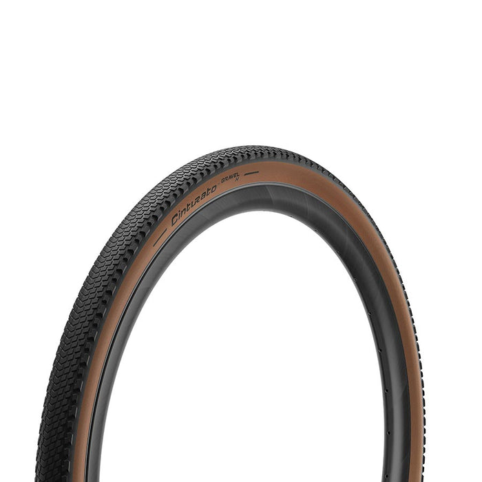 Pirelli Cinturato Gravel H, Gravel Tire, 700x45C, Folding, Tubeless Ready, SpeedGrip, 127TPI, Tanwall