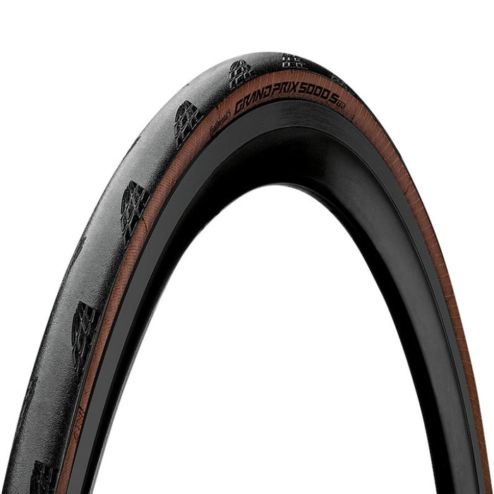 Continental Grand Prix 5000 S TR Tire - 700 x 25 Tubeless Folding Black/Transparent BlackChili Vectran Breaker LazerGrip ACT