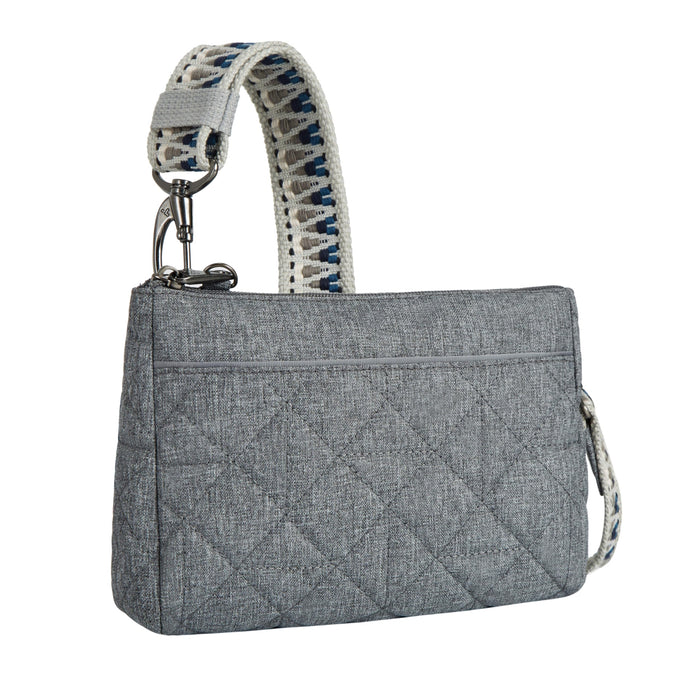 Travelon AT Boho Clutch Xbody Gray Heather