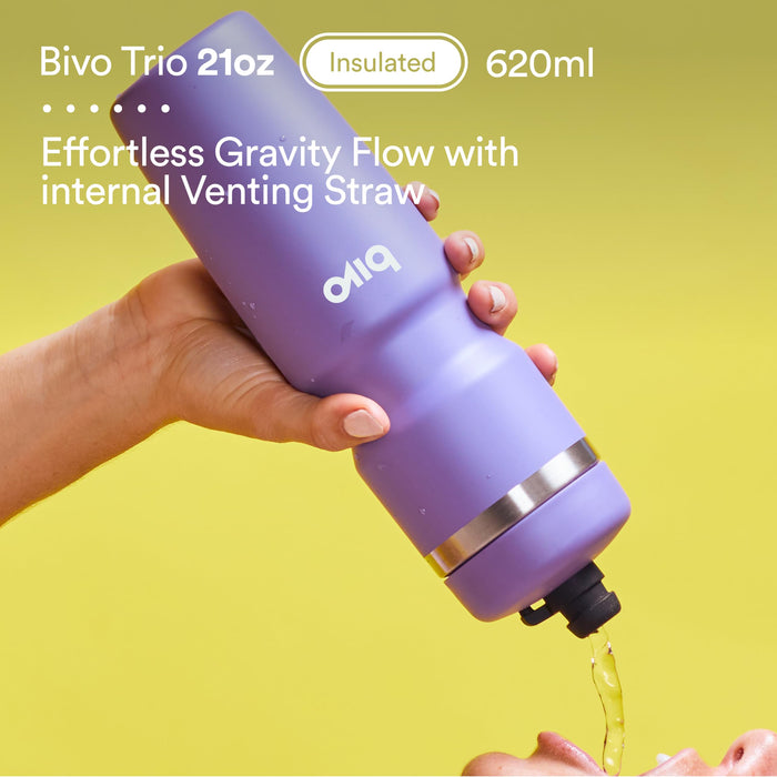 Bivo Trio 21oz Insulated Bottle Ruby Red