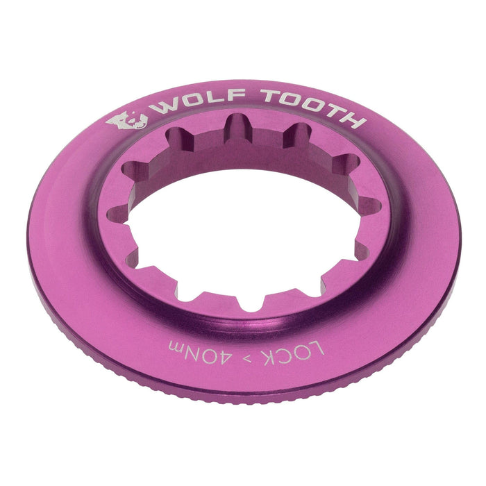 Wolf Tooth Components Centerlock Rotor Lockring - Internal Spline Raw Silver