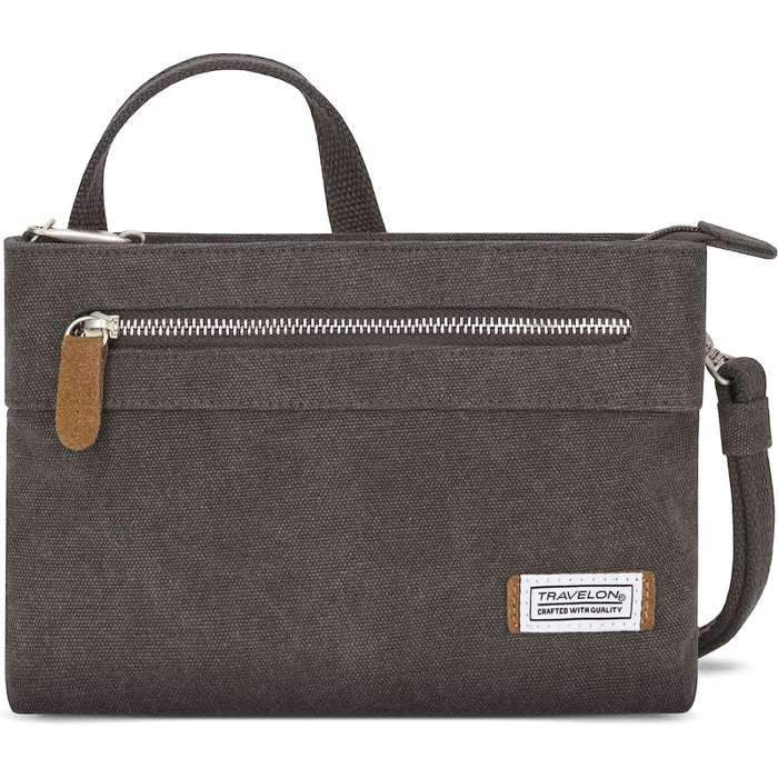 Travelon AT Heritage Sm Xbody Clutch Pewter