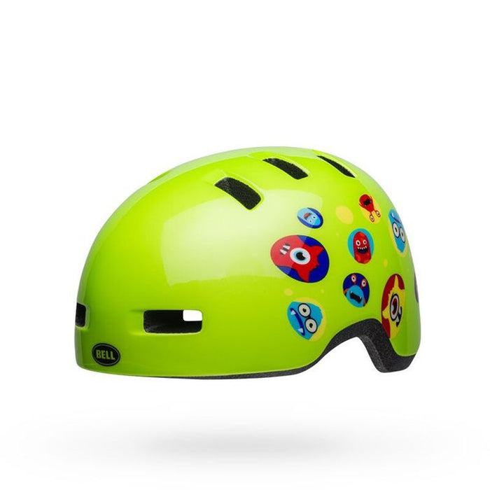 Bell Bike Lil Ripper Youth Helmets Monsters Gloss Green Universal Child (Without Original Box)