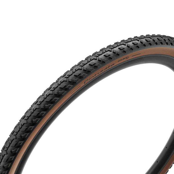 Pirelli Cinturato Gravel M, Gravel Tire, 700x40C, Folding, Tubeless Ready, SpeedGrip, 127TPI, Tanwall