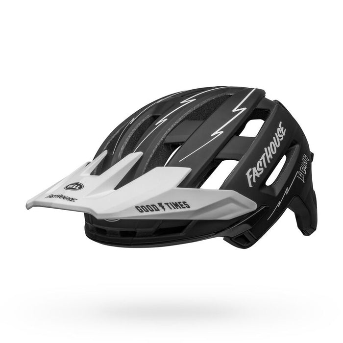 Bell Bike Super Air R Spherical Mountain Helmets Fasthouse Matte Black/White Small - Open Box (Without Box)