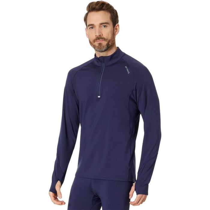 Hot Chillys Micro-Elite Chamois Zone Zip-T Mens Performance Snow Thermal Base Layers