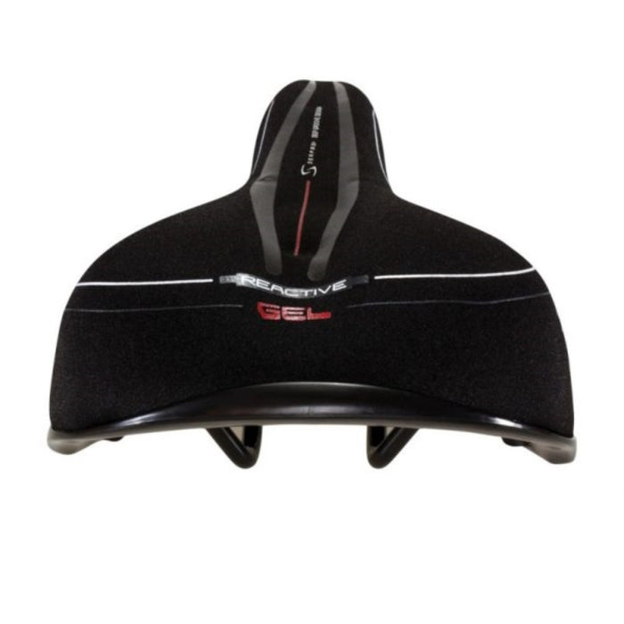 Serfas Reactive Gel Lycra Saddle Mens Black 280mm / 185mm