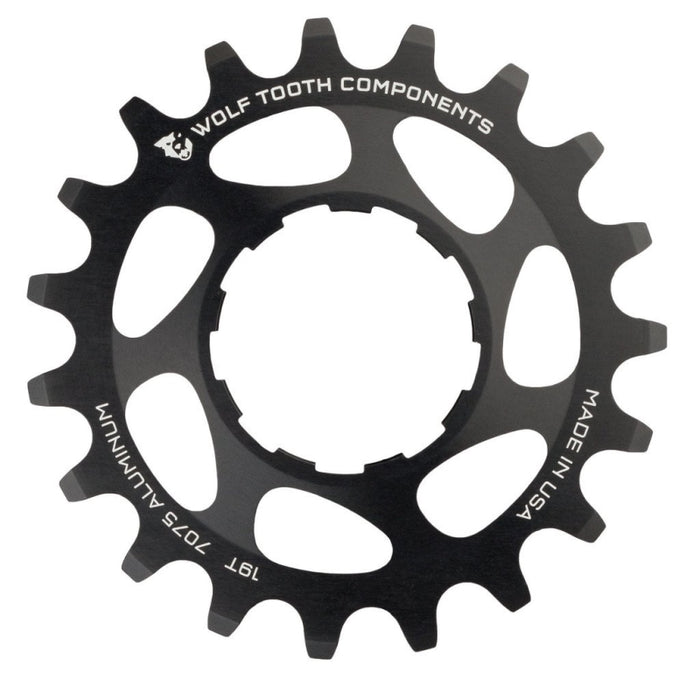 Wolf Tooth Aluminum Single Speed Cog Black 19T