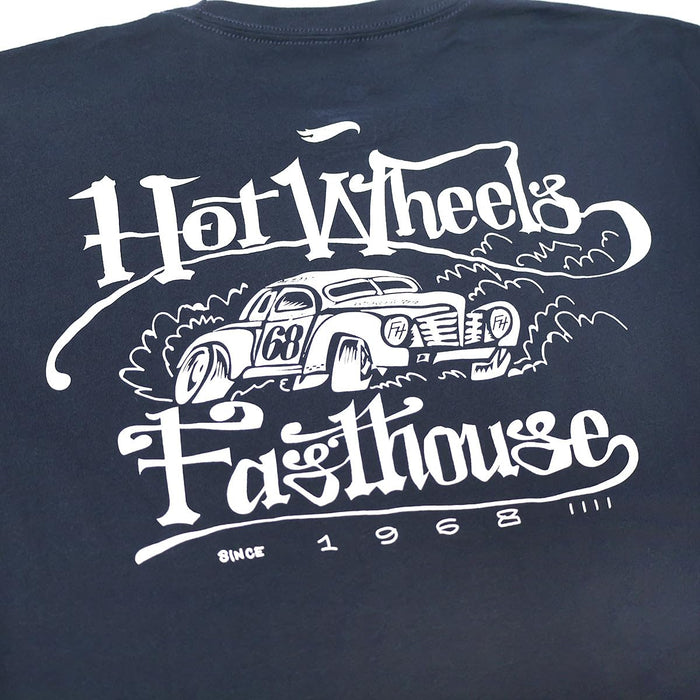 Fasthouse Hot Wheels Getaway Midweight SS Tee Navy Small