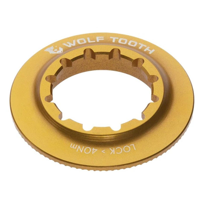 Wolf Tooth Components Centerlock Rotor Lockring - Internal Spline Gold