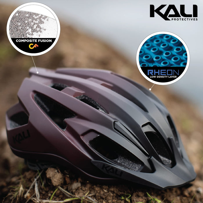 Kali Protectives Alchemy Fade Matte Black/Burgandy Large/X-Large